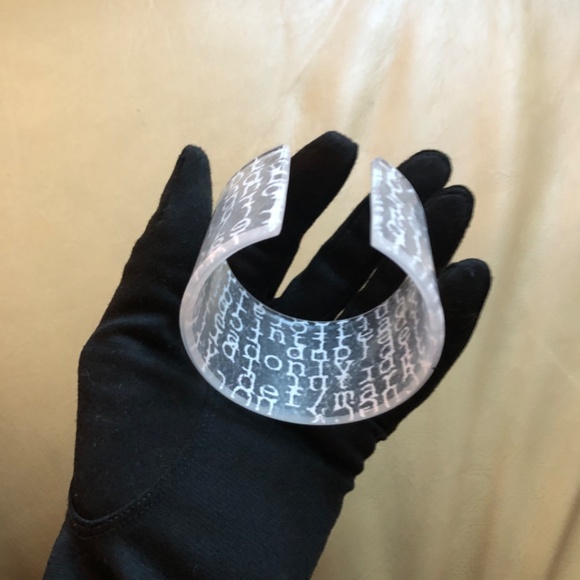 Lettered Cuffed Bracelet - Picture 6 of 9